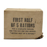 Carton de ration, First Half of 5 Rations, Ten-in-One, 1943