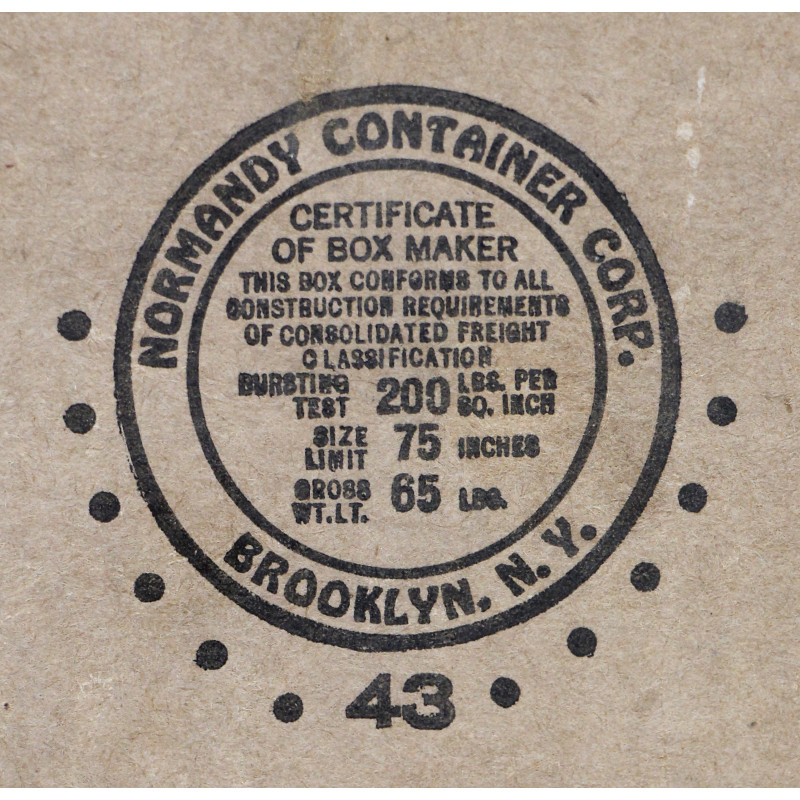 Carton, Ration, First Half of 5 Rations, Ten-in-One, 1943