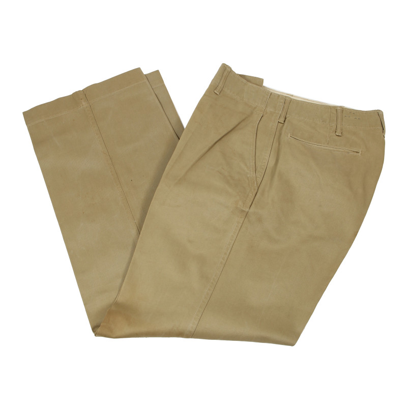 Trousers, Cotton, Khaki (Chino), 32 x 31, S/Sgt. Milton Taylor, 1st Air Force, USAAF