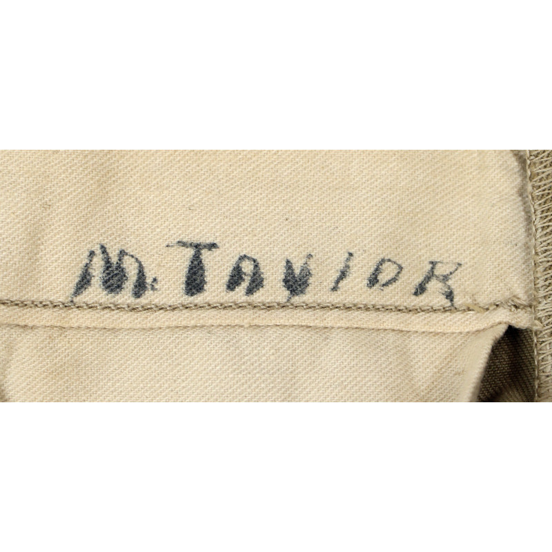 Pantalon en coton beige (chino), 32 x 31, S/Sgt. Milton Taylor, 1st Air Force, USAAF
