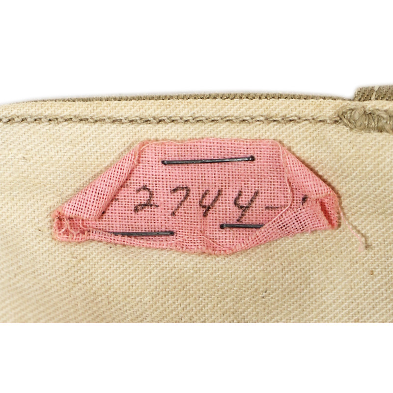 Pantalon en coton beige (chino), 32 x 31, S/Sgt. Milton Taylor, 1st Air Force, USAAF