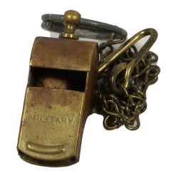 Whistle, Brass, MILITARY, Made in U.S.A.