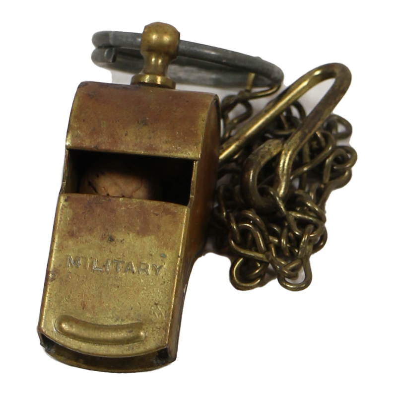 Whistle, Brass, MILITARY, Made in U.S.A.