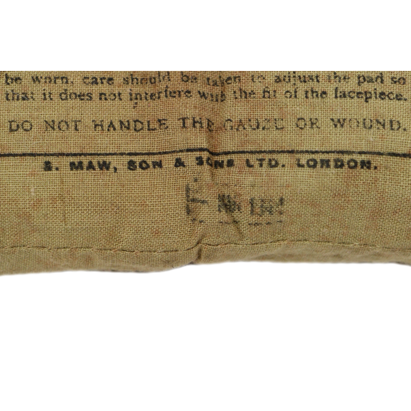 Pansement britannique, First Field Dressing, S. MAW, SON & SONS LTD., Mar. 1944