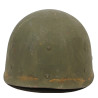 Helmet, M1, Fixed Loops, Brushed Concrete, Armored Bn., Named, with FIRESTONE Liner