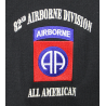 Polo, noir, 82nd Airborne Division