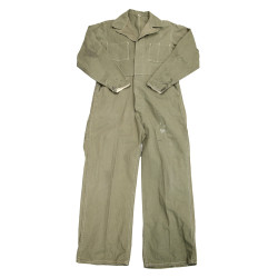Suit, Work, One-Piece, Herringbone Twill, OD, Early, Airborne