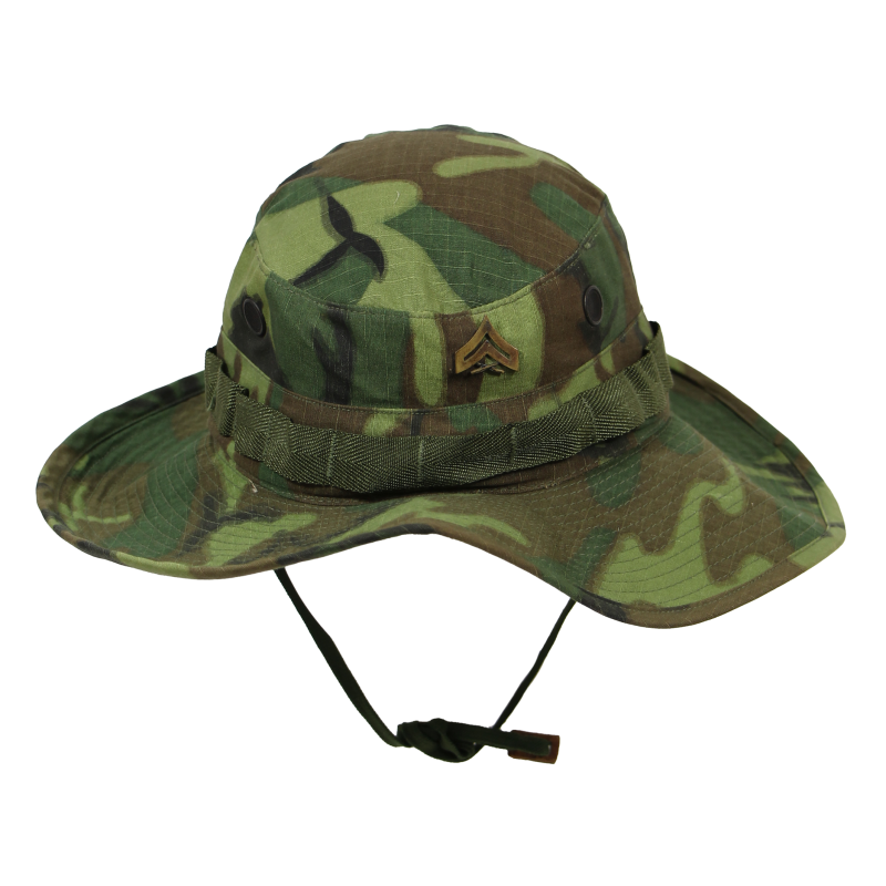 Hat, Camouflage (Tropical Combat), Type II, ERDL, Lance Corporal, USMC, 1968