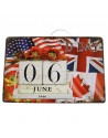 Plate, Metal, D-Day 06 June 1944