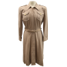 Robe beige, WAC, Winter Off-Duty Dress, taille 18, 1944
