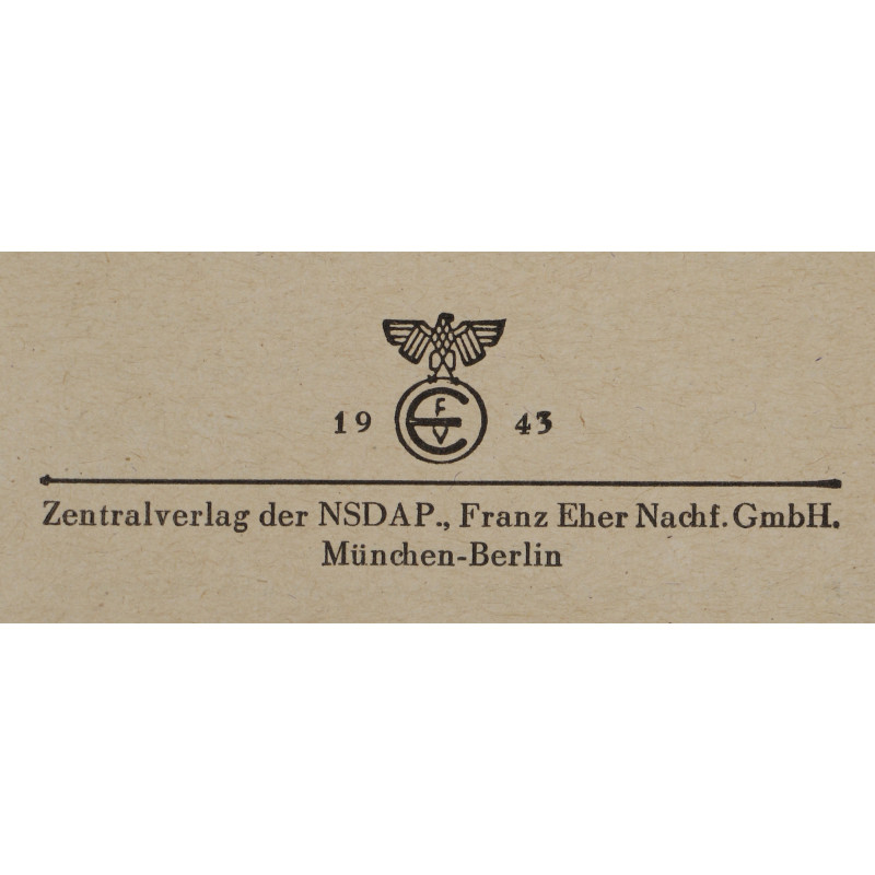 Livret de propagande, Dreissig Kriegsartikel für das Deutsche Volk, Dr. Goebbels, 1943