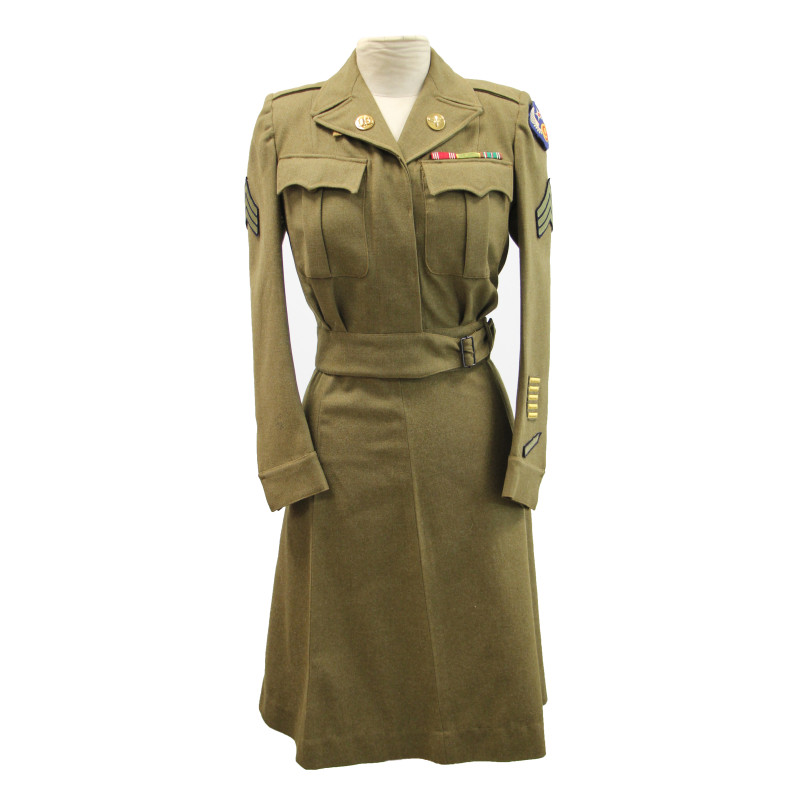 Grouping, WAC, British-Made, 1944, Sgt. Jeanne Betcher, 9th Air Force, USAAF, ETO