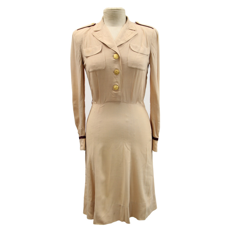 Dress, Beige, Off-Duty, Summer, US Army Nurse Corps