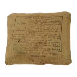 Pansement britannique, First Field Dressing, ARTHUR BERTON, Ltd., February 1944