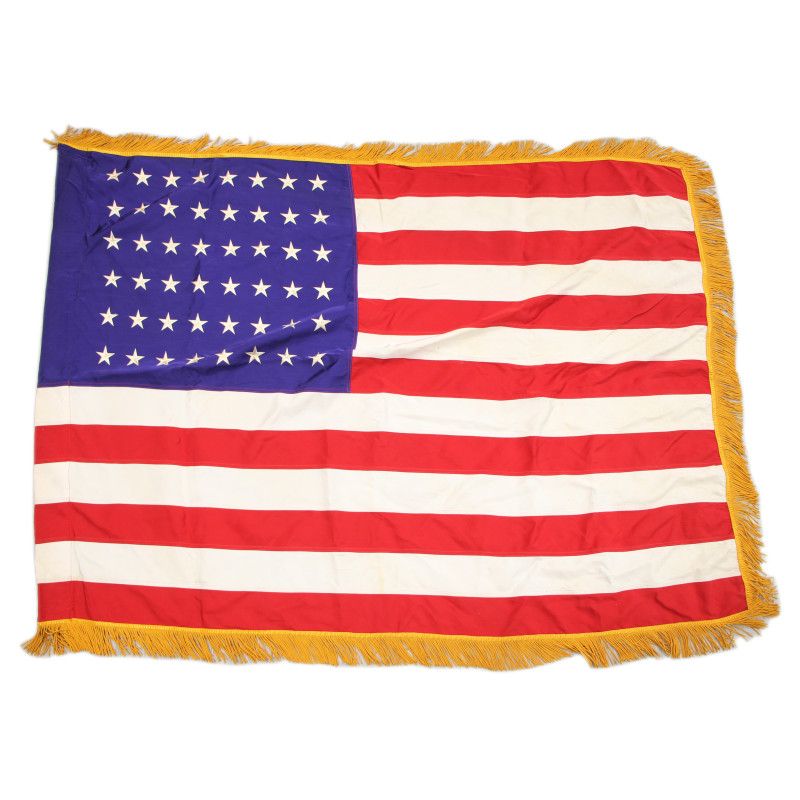 Flag, US, 48-Star, Silk, with Fringes, 3' x 4'