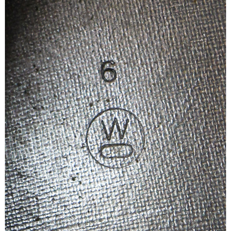 Casque M1, pattes fixes, US Navy, liner Westinghouse, A washers verts, nominatif