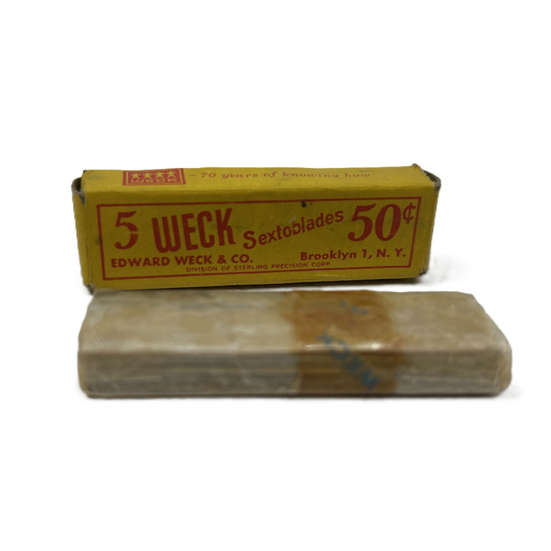 Paquet de cinq lames de rasoir SEXTOBLADE, E. WECK & CO.
