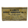 Excavateur, Dentiste, Doriot Handpiece No. 4, The S.S. White Dental Mfg. CO.
