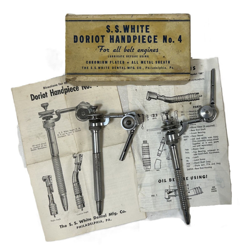 Surgeon, Dental, Excavator, Doriot Handpiece No. 4, The S.S. White Dental Mfg. CO.