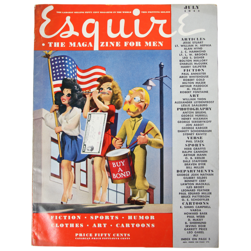 Magazine, Esquire, juillet 1944