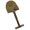 T-Shovel, M-1910, Shortened, with Cover, GEIB, Inc. 1942, Laundry Number
