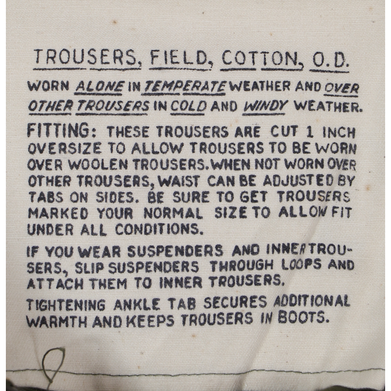 Pantalon M-1943, US Army, 32 x 30