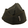 Cap, Garrison, Wool, Elastique, OD, Dark, Officer's, Size 7 ⅛, 1st Lieutenant, Mint