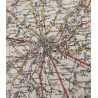 Carte britannique, CHERBOURG-ROUEN, Normandie, 1941
