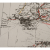 Map, British, CHERBOURG-ROUEN, Normandy, 1941