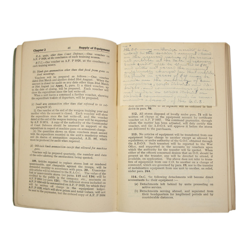 Manual, British, Regulations for the Equipment of the Army, Part 1. 1942, 1943