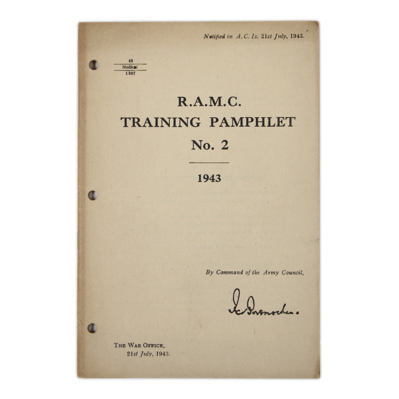 Manuel britannique, Royal Army Medical Corps, Training Pamphlet No. 2, 1943