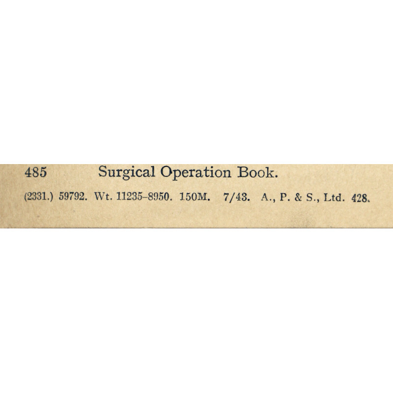 Manual, British, Royal Army Medical Corps, Training Pamphlet No. 2, 1943