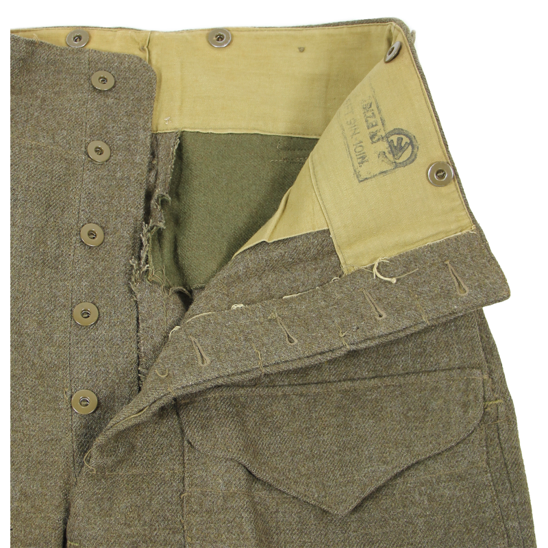 Trousers, Battledress, 1939 Pattern, Canadian, Size 10, 1945