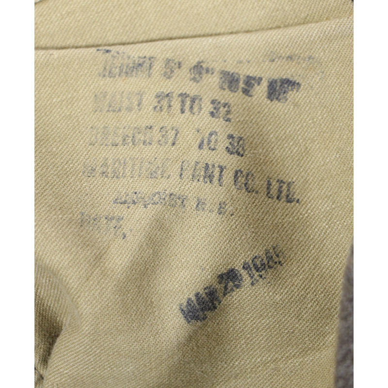 Pantalon canadien, Pattern 1939, taille 10, 1945