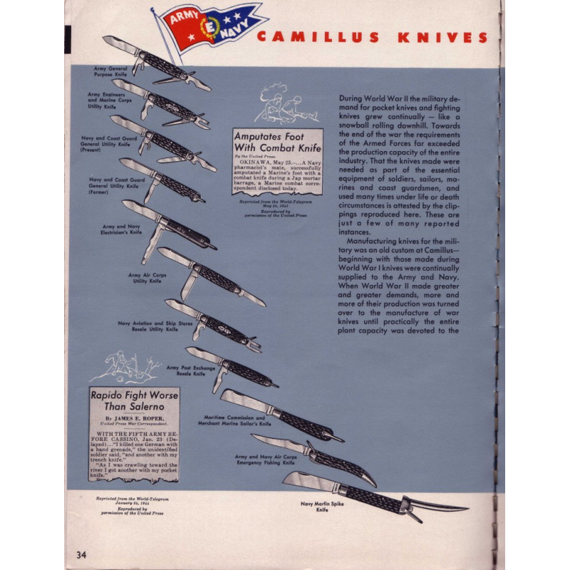 Couteau de poche multifonction, U.S.A., plaquettes en corne