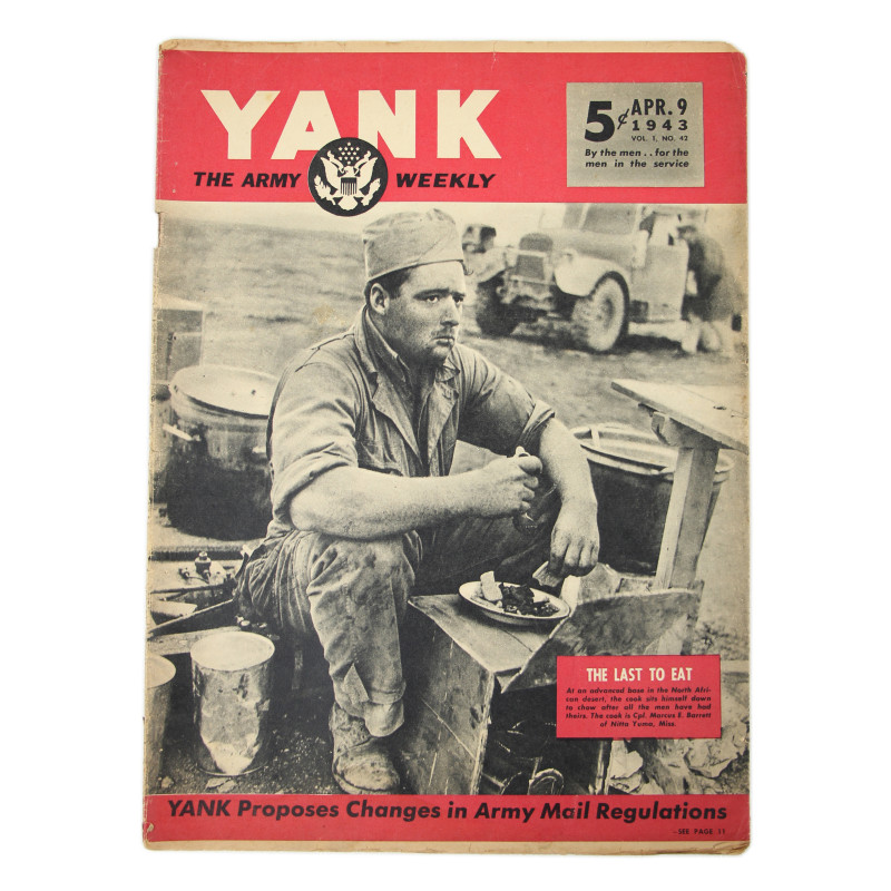 Magazine YANK, 9 avril 1943, The Last to Eat
