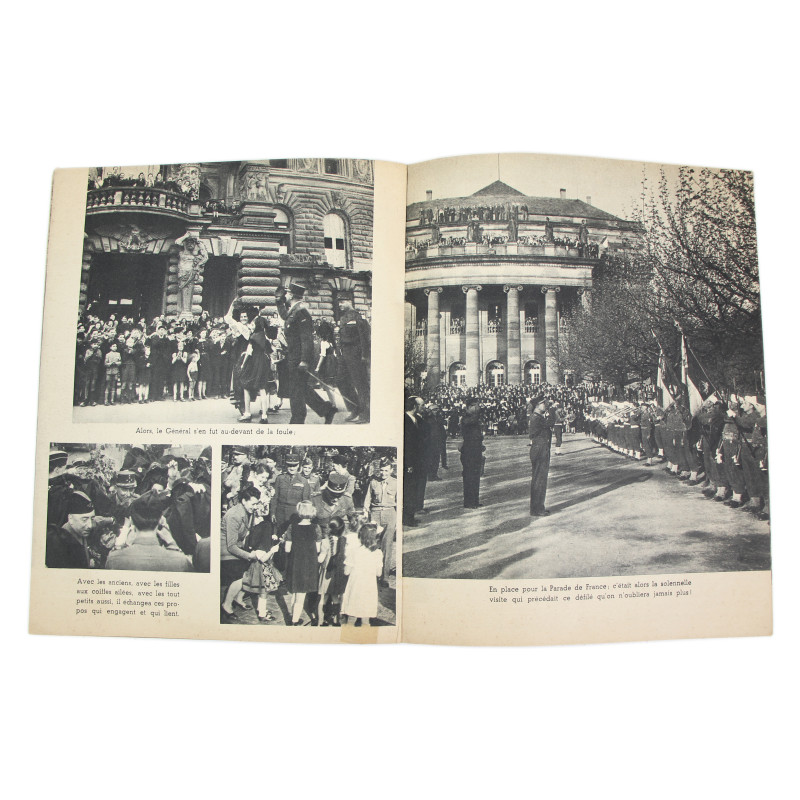Journal illustré, 1ère Armée française - Rhin et Danube, numéros 1 et 2, mars-avril 1945, avec laissez-passer