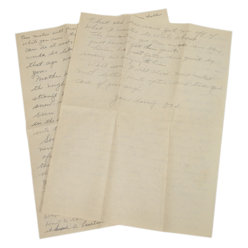Letter, Pvt. Ray Geddes, Fort Benning, 501st PIR, May 4, 1943