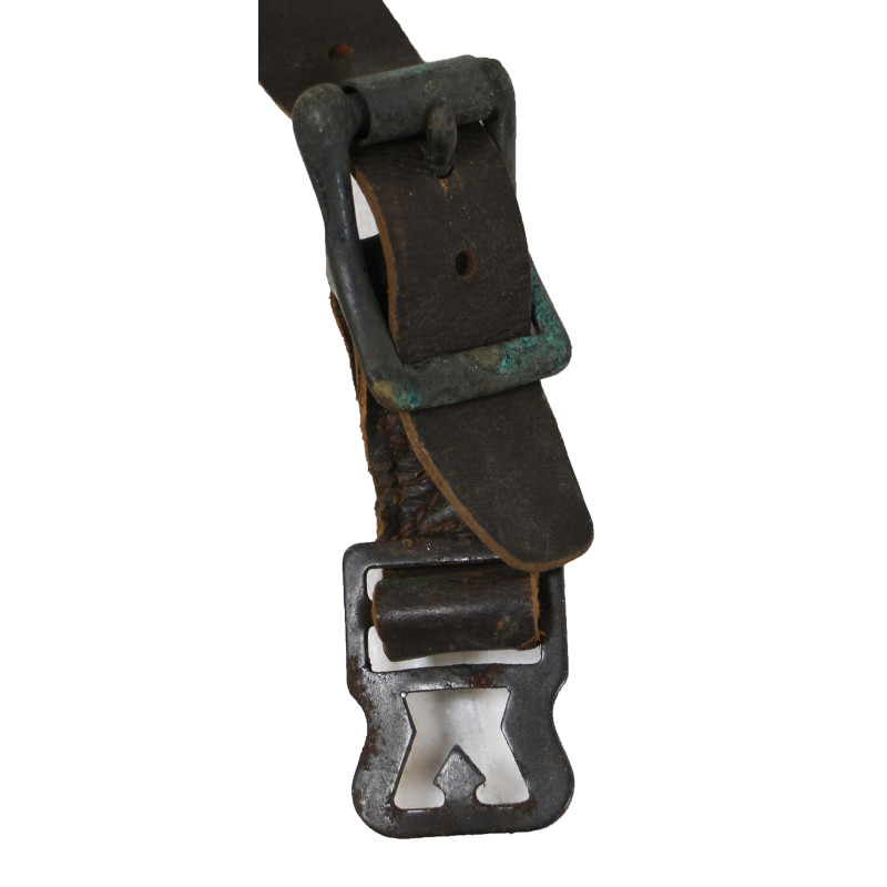 Sangle en cuir 42B4970 & 42A718-19, masque à oxygène, Type A-8B, USAAF