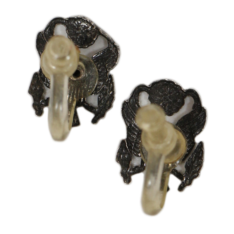 Earrings, Sweetheart, US Army