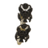 Earrings, Sweetheart, US Army
