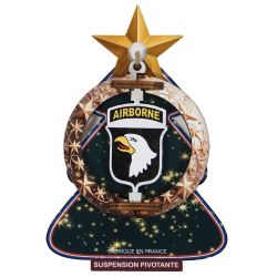 101st Airborne Division Swivel Christmas Pendant Light
