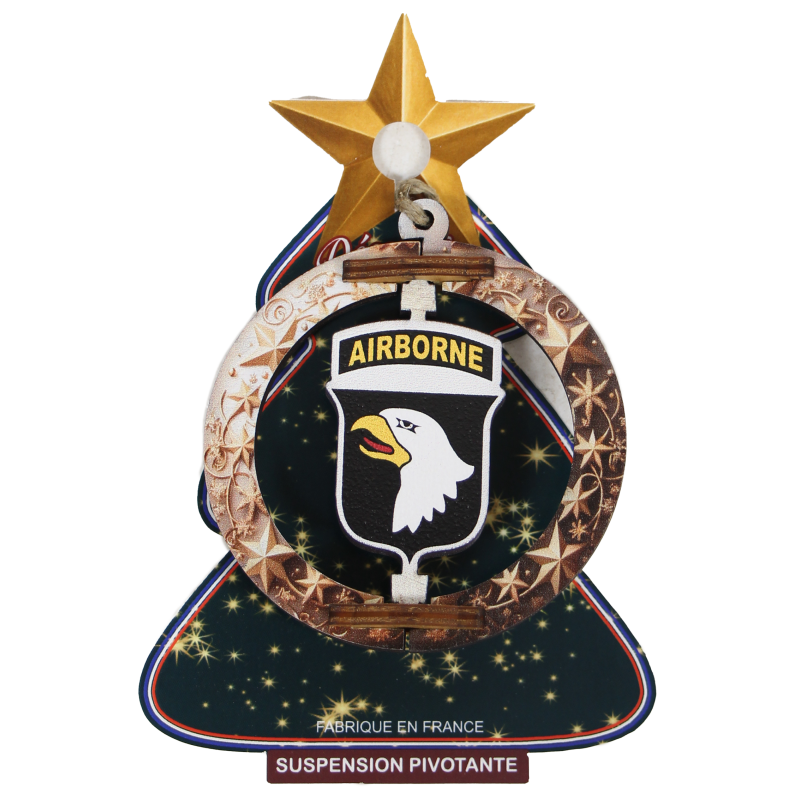 101st Airborne Division Swivel Christmas Pendant Light