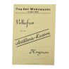 Prospectus, fête folklorique, Tag der Wehrmacht, Haguenau, 4 avril 1943, jaune