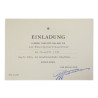 Invitation, Adolf Hitler's Birthday, April 20, 1943, Haguenau