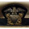 Casquette officier, US Navy, beige, RATNER, taille 59, nominative