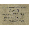 Battledress canadien, Pattern 1939, taille 9, 1943