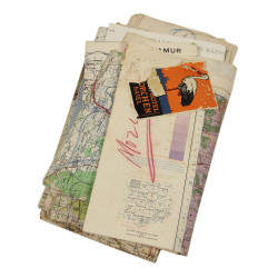 Lot of Fifteen Allied Maps, France, Belgium, Netherlands, Lt. Col. Hugh Mozley, 326th AEB, 101st Airborne Division, ETO