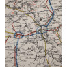 Lot de 15 cartes, France, Belgique, Pays-Bas, Lt. Col. Hugh Mozley, 326th AEB, 101st AB, route de Bastogne
