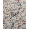 Lot de 15 cartes, France, Belgique, Pays-Bas, Lt. Col. Hugh Mozley, 326th AEB, 101st AB, route de Bastogne